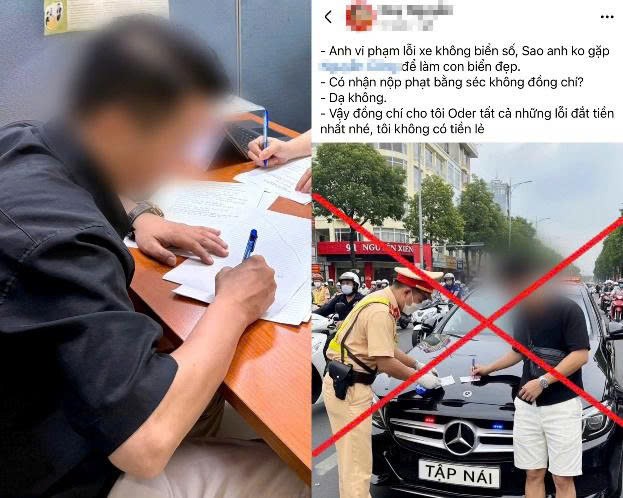 Hình ảnh CSGT phạt xe 'tập nái' lan truyền trên mạng thực chất do AI tạo ảnh, chủ tài khoản sau đó bị phạt tiền 7,5 triệu đồng.