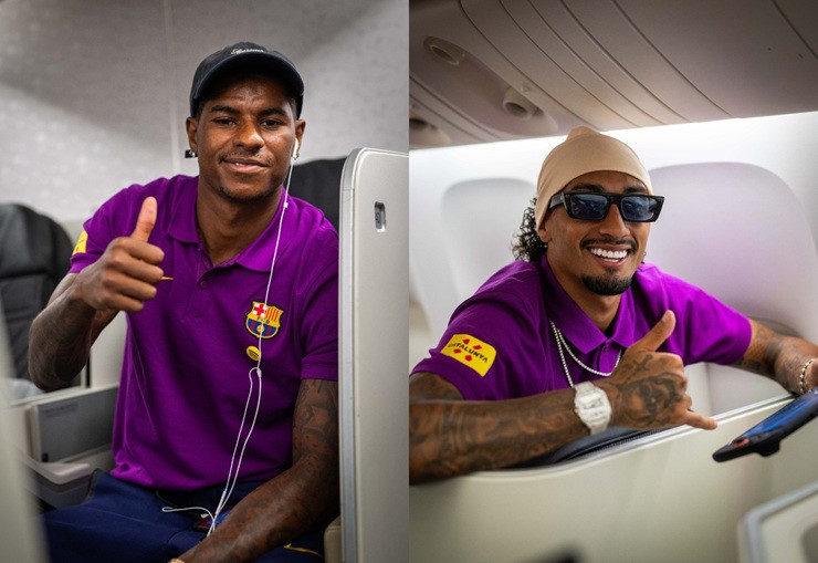 Tân binh&nbsp;Rashford tham gia chuyến du đấu đầu tiên cùng Barcelona