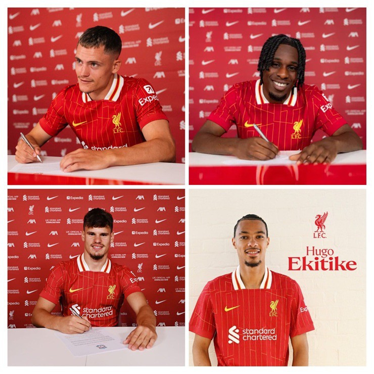 4 tân binh đáng chú ý của Liverpool trải dài cả 3 tuyến