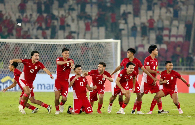 U23 Indonesia đánh bại U23 Thái Lan trên chấm luân lưu