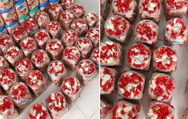 Trên chợ mạng, một số địa chỉ rao bán mầm thảo quả muối tỏi ớt với giá khoảng 80.000 đồng/kg, nhưng không dễ dàng mua được.
