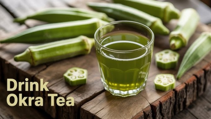 Tránh ngâm đậu bắp khi trà còn nóng, dễ làm hao hụt dưỡng chất.