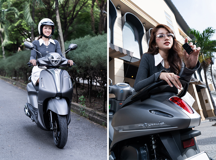 Yamaha Grande được đánh giá cao nhờ ngoại hình nhỏ gọn tích hợp nhiều tính năng thông minh