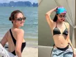Bỏng mắt ngắm Huyền Lizzie diện áo tắm 0% mỡ thừa