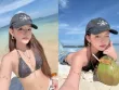 "Hot girl có gương mặt em bé" style đi biển nửa kín nửa hở cuốn hút