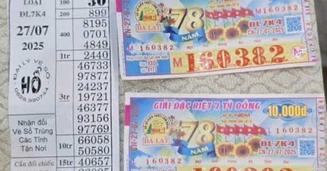 Một ngư dân trúng 4 tờ vé số giải độc đắc sau c...