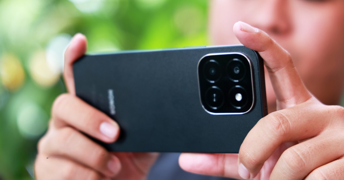 HONOR X6c dư sức thỏa mãn nhu cầu sống áo với camera 50MP kết hợp cảm biến AI lấy nét căng và tự điều chỉnh độ sáng