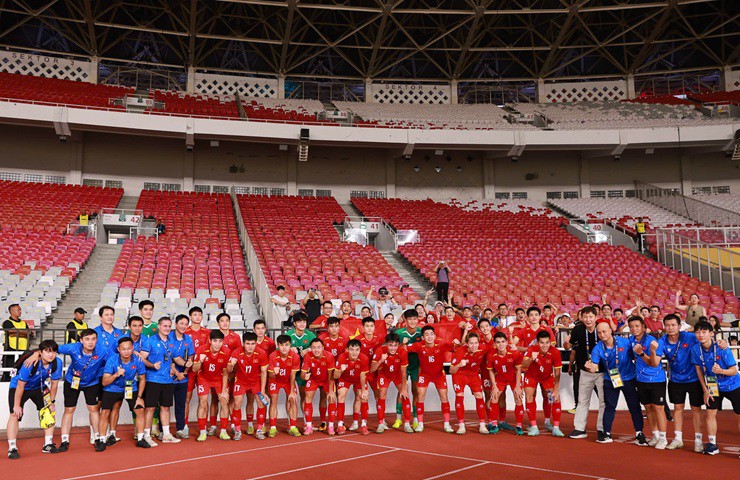 Transfermarkt định giá đội hình của U23 Việt Nam có giá trị 2,3 triệu Euro - Ảnh VFF
