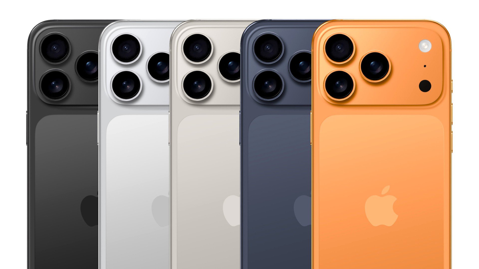 Các màu dự kiến của iPhone 17 Pro.
