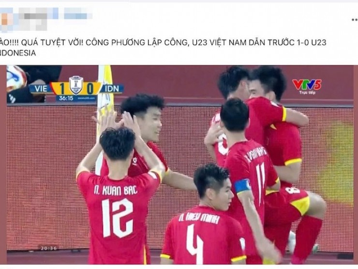 Thắng U23 Indonesia, dân mạng: "Việt Nam vô địch, 'out' trình Đông Nam Á"