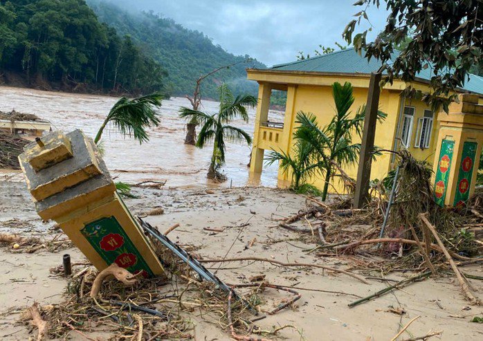 Mưa lũ gây thiệt hại tại nhiều địa phương ở Nghệ An. Ảnh: Đ. Tâm