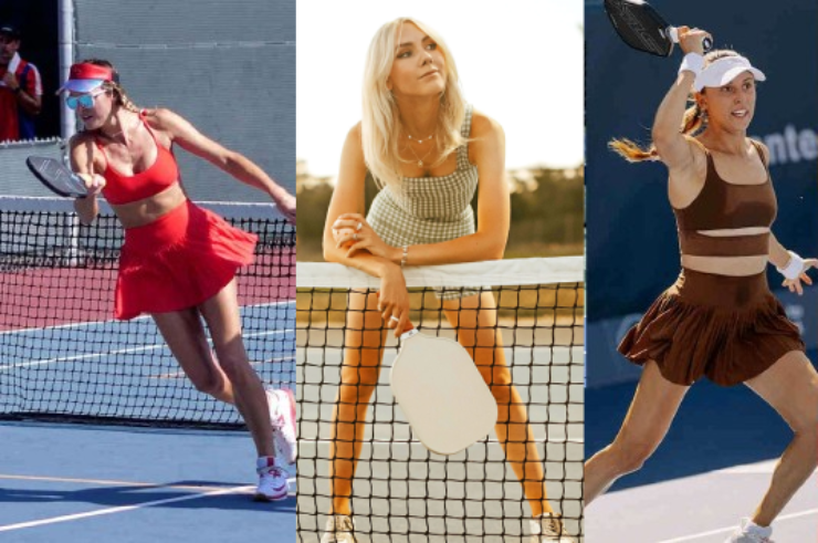 Phần lớn trang phục dành cho phụ nữ chơi pickleball đều rất đẹp, bắt mắt