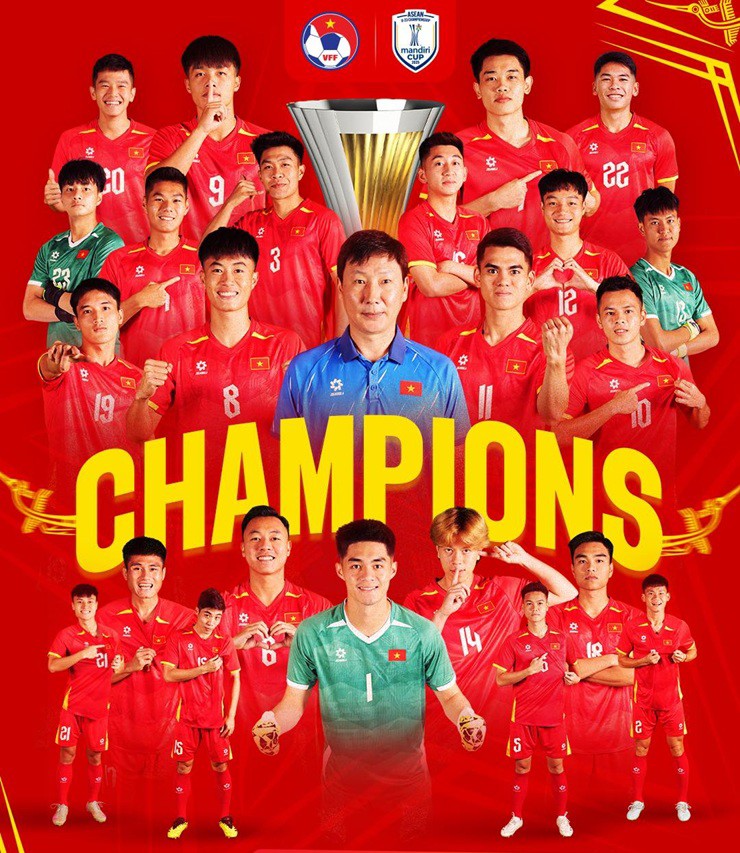 U23 Việt Nam nhận thưởng lớn sau khi lần thứ 3 liên tiếp vô địch giải U23 Đông Nam Á - Ảnh VFF