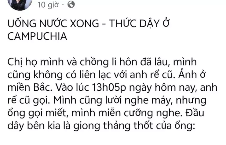 Thông tin đăng tải trên Facebook làm nhiều người hoang mang