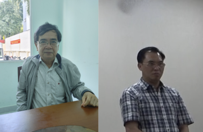 Ông Huỳnh Thế Năng và ông Đinh Trường Chinh (phải)