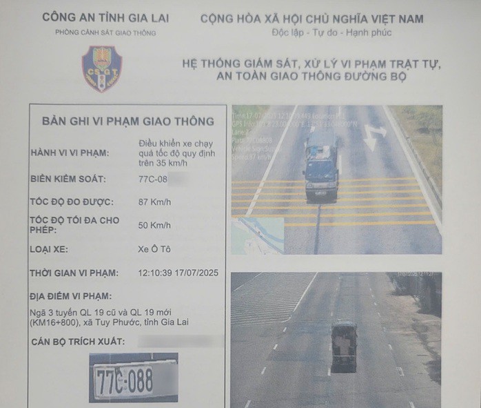 Ngoài vi phạm tốc độ 21 lần, hơn 3 năm qua, xe tải này không thực hiện đăng kiểm nhưng vẫn lưu thông