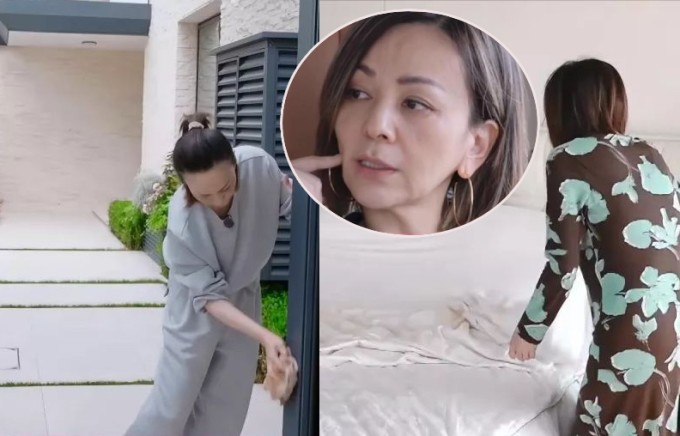 Vương Lâm tại căn nhà sang trọng của cô. Ảnh: Weibo