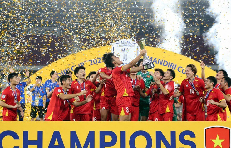 ĐT U23 Việt Nam lần thứ 3 liên tiếp vô địch giải U23 Đông Nam Á - Ảnh VFF