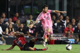 Messi trình diễn siêu hạng, Inter Miami thắng kịch tính trận ra mắt De Paul
