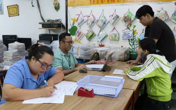 Đến hôm nay, Trường THPT Diên Hồng đã nhận được 76 hồ sơ đăng ký xét tuyển bổ sung. Ảnh: TT