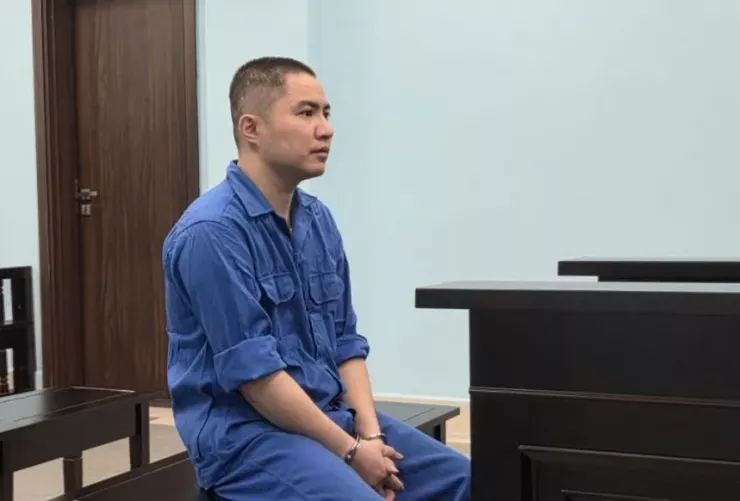 Bị cáo Mạnh tại phiên tòa. Ảnh: HOÀNG HUY