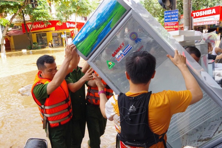 Hình ảnh xã Sông Mã, Sơn La ngập đục ngầu trong trận lũ lịch sử - 7