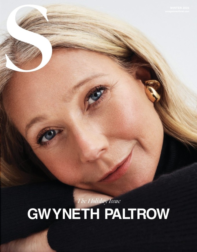 Gwyneth Paltrow khoe làn da mịn màng ở tuổi 53 trên bìa tạp chí S. Ảnh: S Magazine