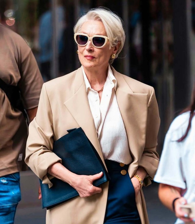 Phong thái rạng rỡ ở tuổi 76 của Meryl Streep. Ảnh: Instagram merylstreepms