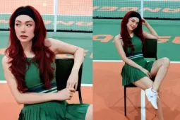 Minh Hằng siêu hút với visual  " trắng phát sáng "  trên sân pickleball
