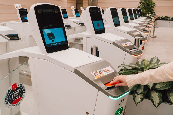Hệ thống làm thủ tục hiện đại tại Sân bay Changi. Ảnh: GlobalTrender