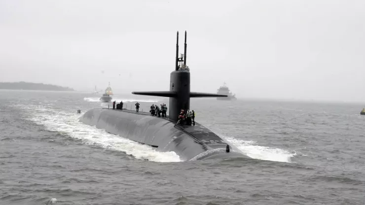 Tàu ngầm mang tên lửa đạn đạo lớp Ohio USS Alaska (SSBN 732). Ảnh: US NAVY