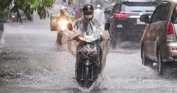 Từ chiều nay, miền Bắc mưa dông kéo dài 3 ngày.