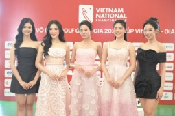 5 Hoa hậu, hot-girl  " khuấy đảo "  giải golf vô địch quốc gia 2025 ở Gia Lai