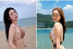Hai  " công chúa "  Bảo Thy - Khổng Tú Quỳnh diện bikini khoe dáng quyến rũ
