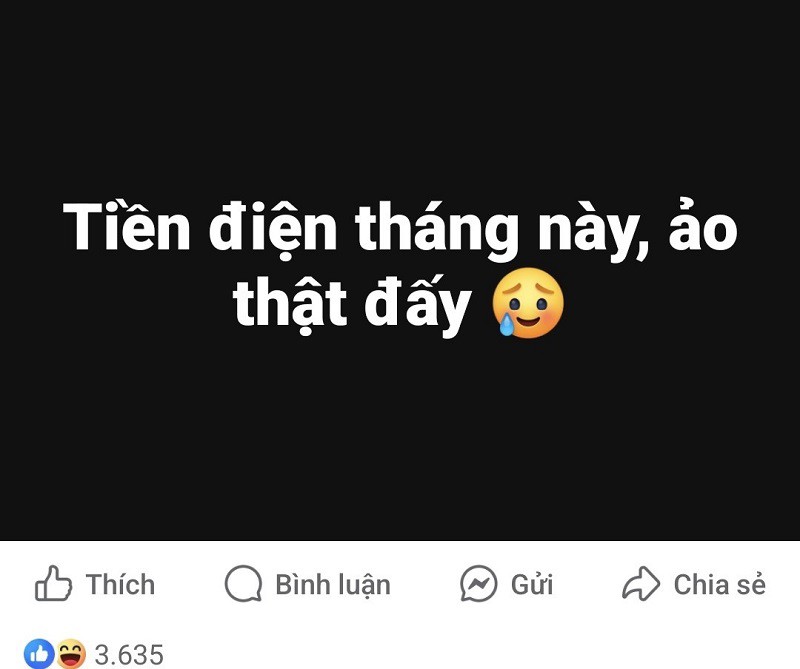 Trên các hội nhóm mạng xã hội, chủ đề tiền điện thu hút hàng nghìn người vào bình luận, chia sẻ. (Ảnh chụp màn hình)