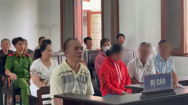 Bị cáo Nguyễn Bé tại tòa. Ảnh: T.M