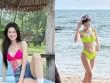 Gái xinh Đỗ Yên Đan khoe body cực nét khi diện bikini ở biển