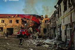Ukraine: Thành phố Lozova bị tập kích dữ dội