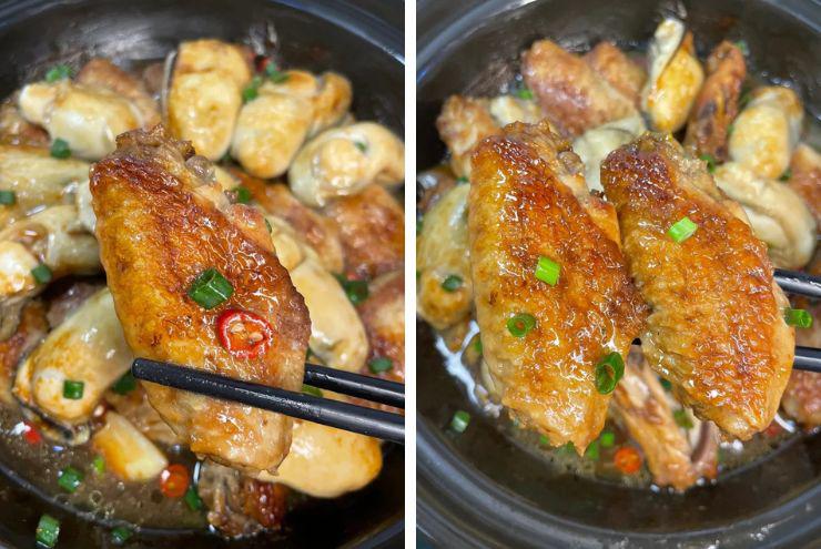 Cánh gà hầm hàu ngon mê ly, nước sốt đậm đà sánh quyện - 2