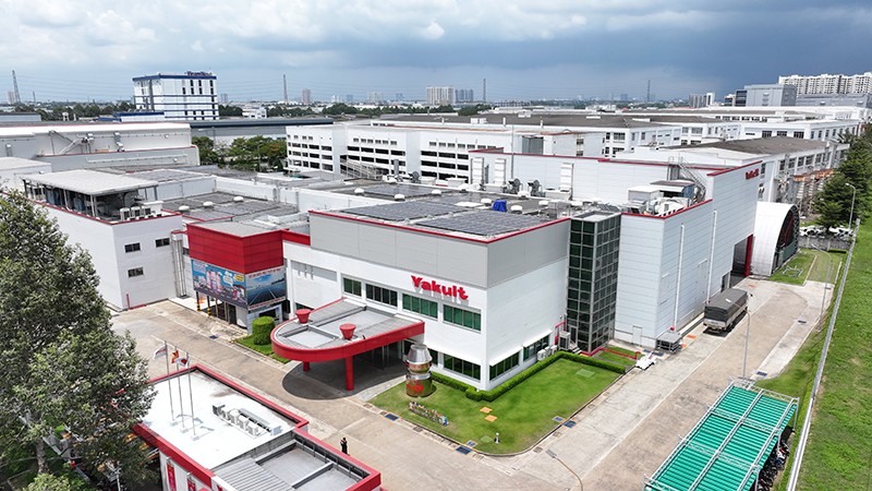 Nhà máy Yakult được trang bị hệ thống điện năng lượng mặt trời hiện đại (Nguồn: Yakult Việt Nam)