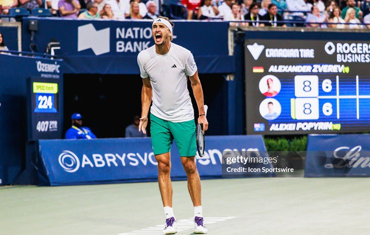 Zverev ngược dòng loại ĐKVĐ&nbsp;Popyrin