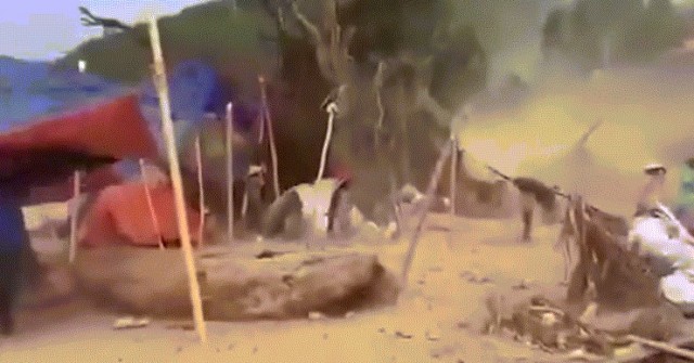 VIDEO: Người dân hô hoán nhau bỏ chạy khi lốc x...