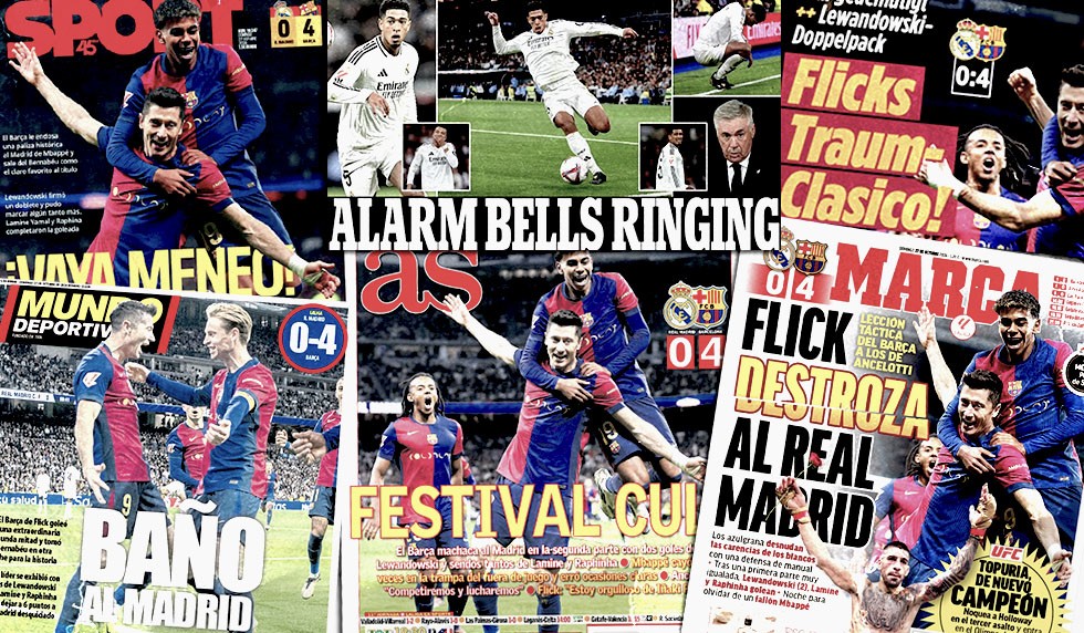 Thất bại là câu chuyện quen thuộc của Real Madrid ở các trân El Clasico mùa 2024/25