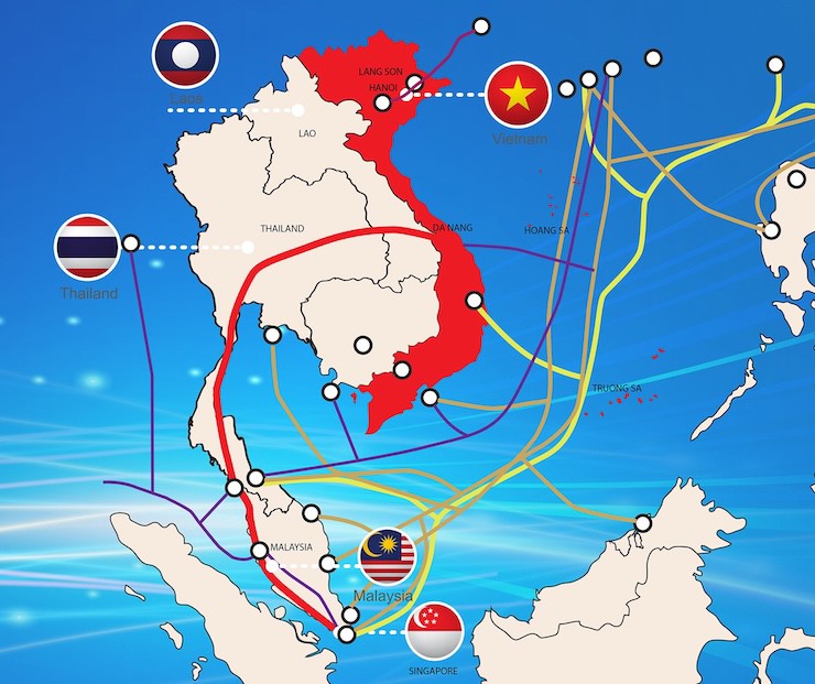 Lý trình tuyến cáp quang đất liền VSTN.