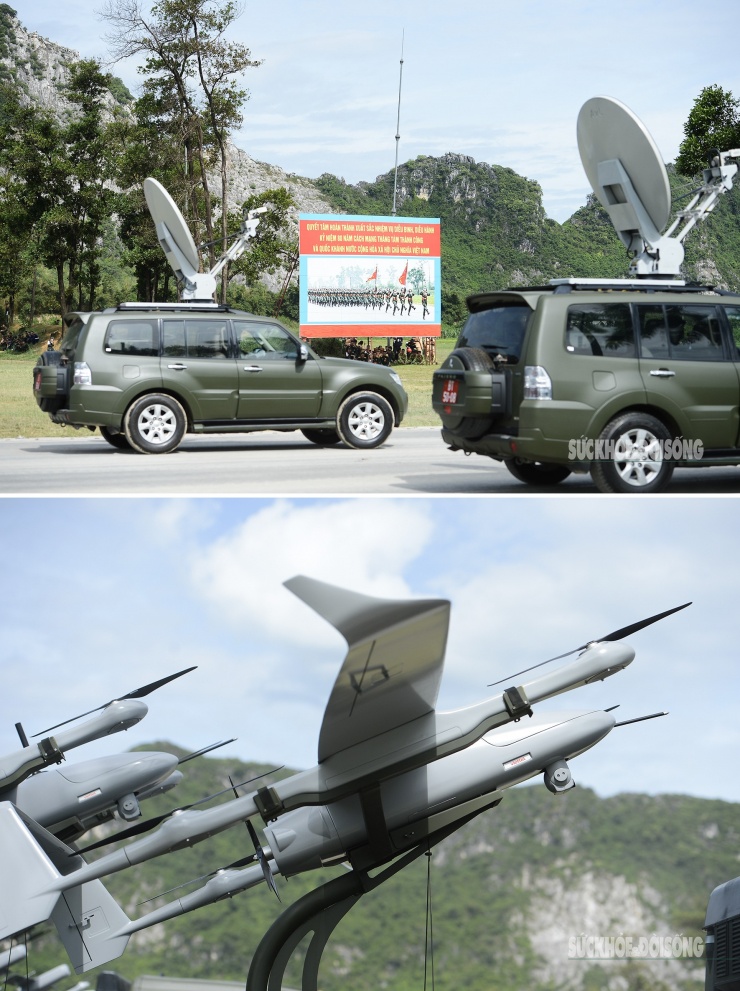 Tổ hợp các khí tài radar và phương tiện bay không người lái do Viettel làm chủ, nghiên cứu, chế, sản xuất.