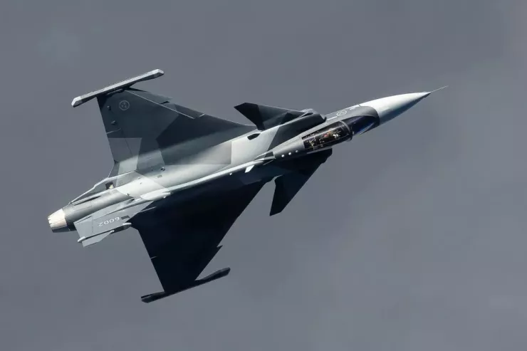 Tiêm kích Gripen do hãng Saab của Thụy Điển sản xuất. Ảnh: SAAB AB