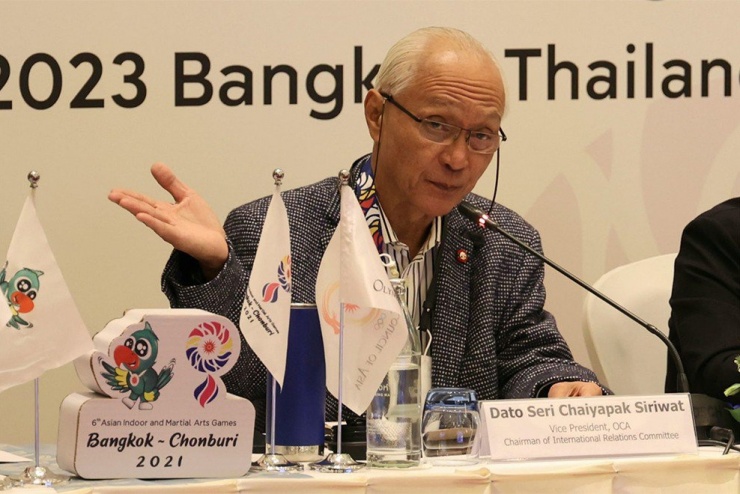  Chủ tịch Hội đồng SEA Games, ông  Chaiyapak Siriwat tin đoàn Thái Lan đoạt hơn 288 HCV tại SEA Games 33. Ảnh: P.P  