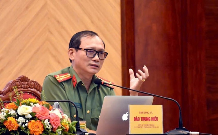 Thượng tá, TS. Đào Trung Hiếu - chuyên gia tội phạm học.