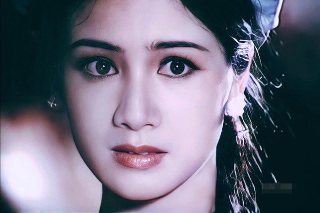 Nhan sắc của NSND Thu Hà khi đóng phim cổ trang.