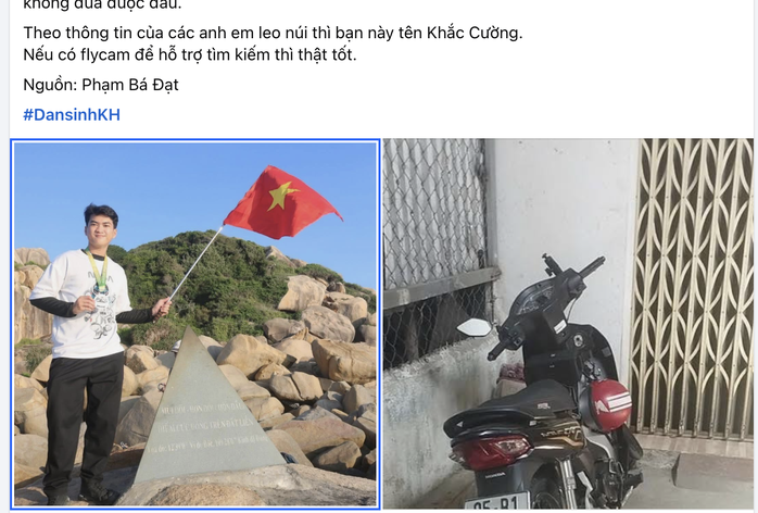 Cộng đồng mạng đang kêu gọi tìm người mất tích